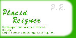 placid reizner business card